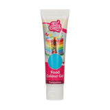 Kleurstof Funcakes Gel Turquoise: Hooggeconcentreerde kleurstof voor deeg, room, fondant en marsepein. Gemakkelijk doseren. Eén druppel om levendige kleuren te creëren. Halal. 30 gram