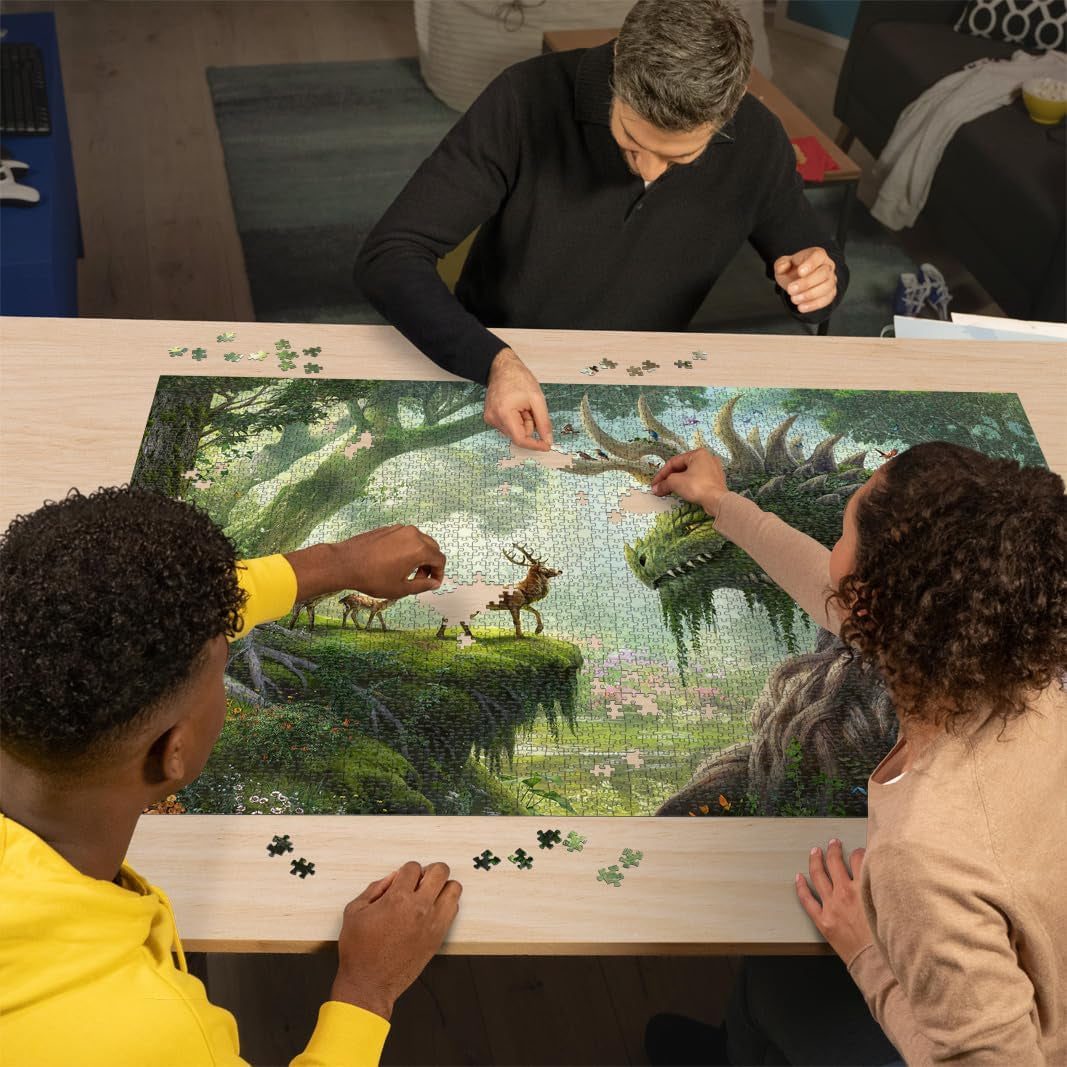 Ravensburger Puzzel 12000808 - The Forest Dragon Awakens - Legpuzzel van 3000 stukjes voor volwassenen vanaf 14 jaar Puzzel Naty Shop