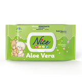 Reinigingsdoekjes voor kinderen en baby's - met aloë vera en arganolie - dermatologisch getest - fysiologische pH-waarde - maxiformaat: pakje van 72 doekjes - Nice