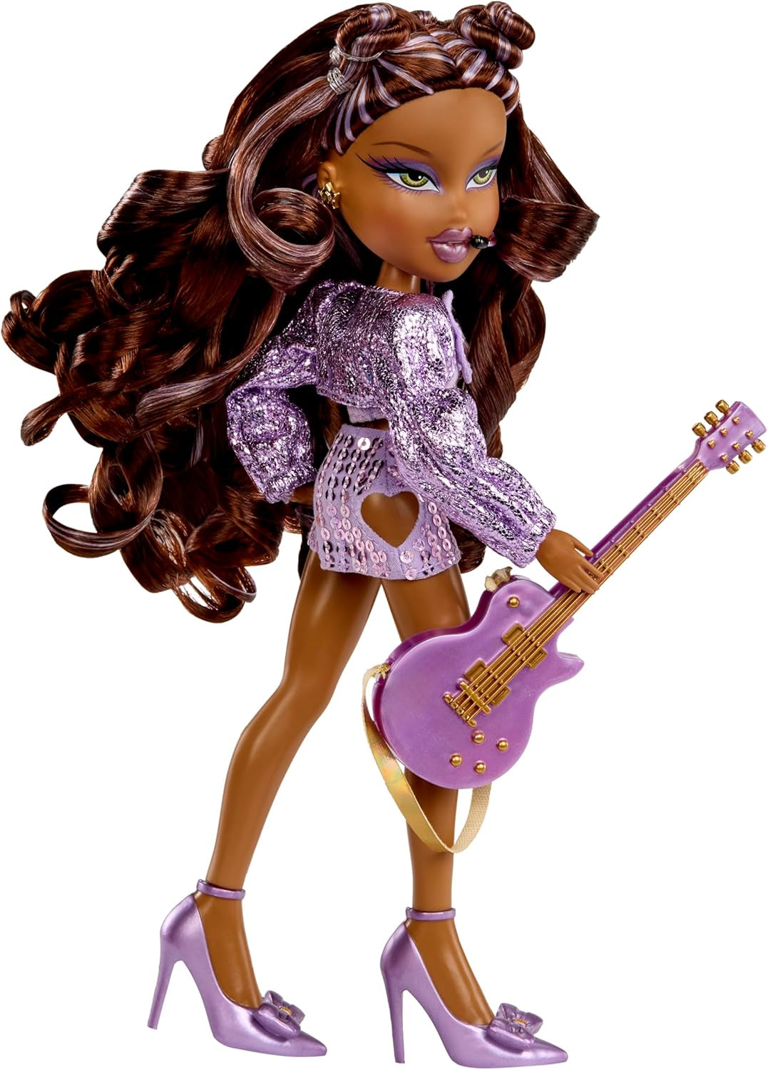 BRATZ Pop Starz Sasha – Modepop met sleutelhanger, outfit en muzikale accessoires om te verzamelen
