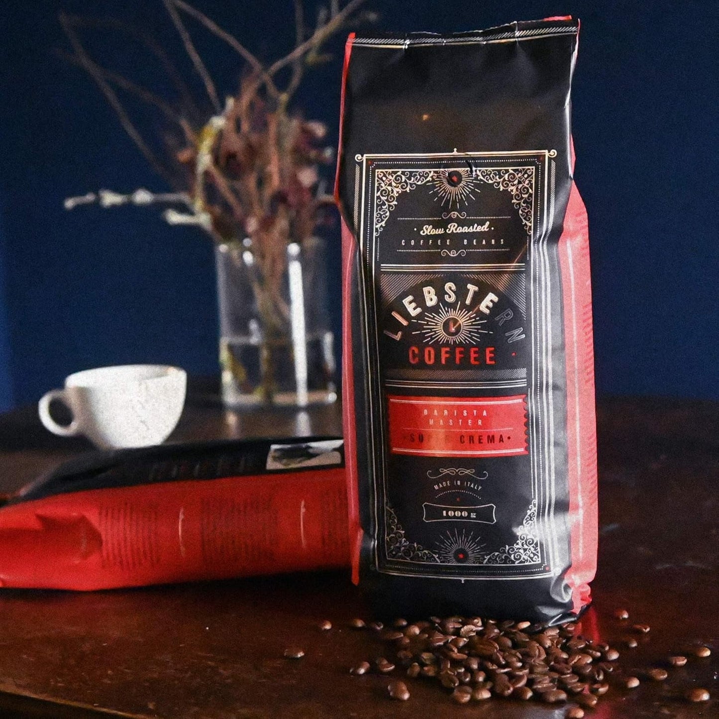 NIEUW | LIEBSTERN KOFFIE | Koffiebonen 1kg | SUPER CRÈME | Koffie met extra lage zuurgraad | De beste espressobonen voor volautomaten | Medium gebrand met veel smaak