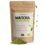 Cupplement Matcha 90 gram biologisch - Hoogste kwaliteit groene thee in poedervorm - Geen bamboe garde en draad - Culunair - Beginnersset - Latte - Garde - Japan - Poeder - Thee - Draad - Zak - Smoothie