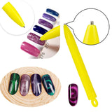 Nail Art Werkzeug Magnetstift, 10 Stück Nagel Magnet Stick Tool Set, Nagel Magnet Stift en Starker Magnet Stock Punktierungsstifte Für DIY 3D Magnetics Katzenauge UV Gel Polnisch Nagel Kunst