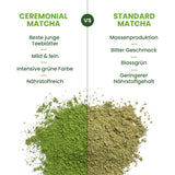 Monte Nativo Ceremonial Matcha Poeder (40g) - perfect voor matcha thee, lattes en smoothies - groene thee uit Japan - ceremoniële kwaliteit, in metalen doos - 100% puur, glutenvrij, fijngemalen