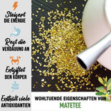 ORIGEENS BIO YERBA MATE MET CITROEN EN GEMBER 200 G - De stimulerende thee I Biologische Yerba Mate thee, ongebrand, bladeren, zonder stengels en stof