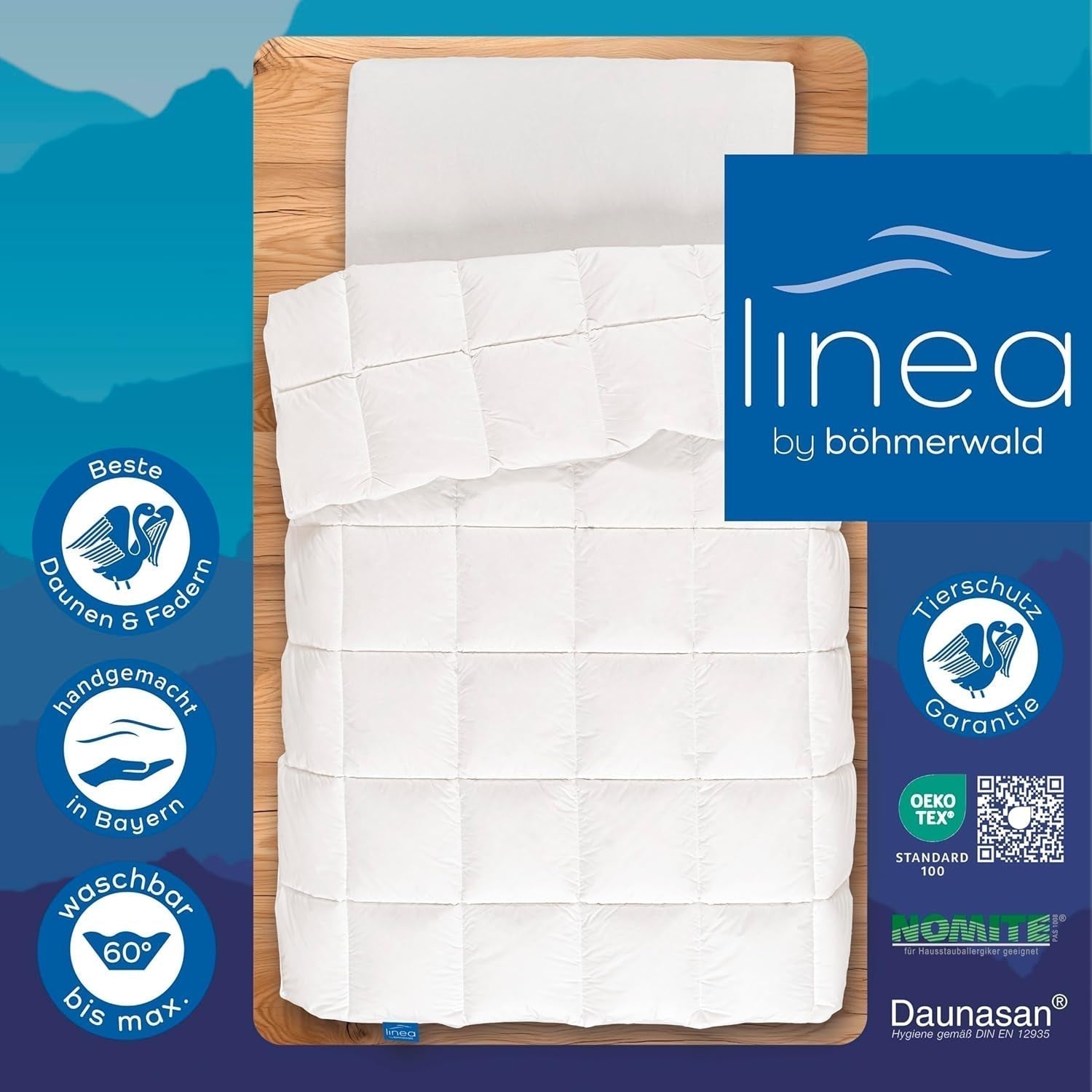 Comfortdekbed, (90 soezen / 10 veren), wit, 135 X 200 Cm Dekbedden en quilts Naty Shop
