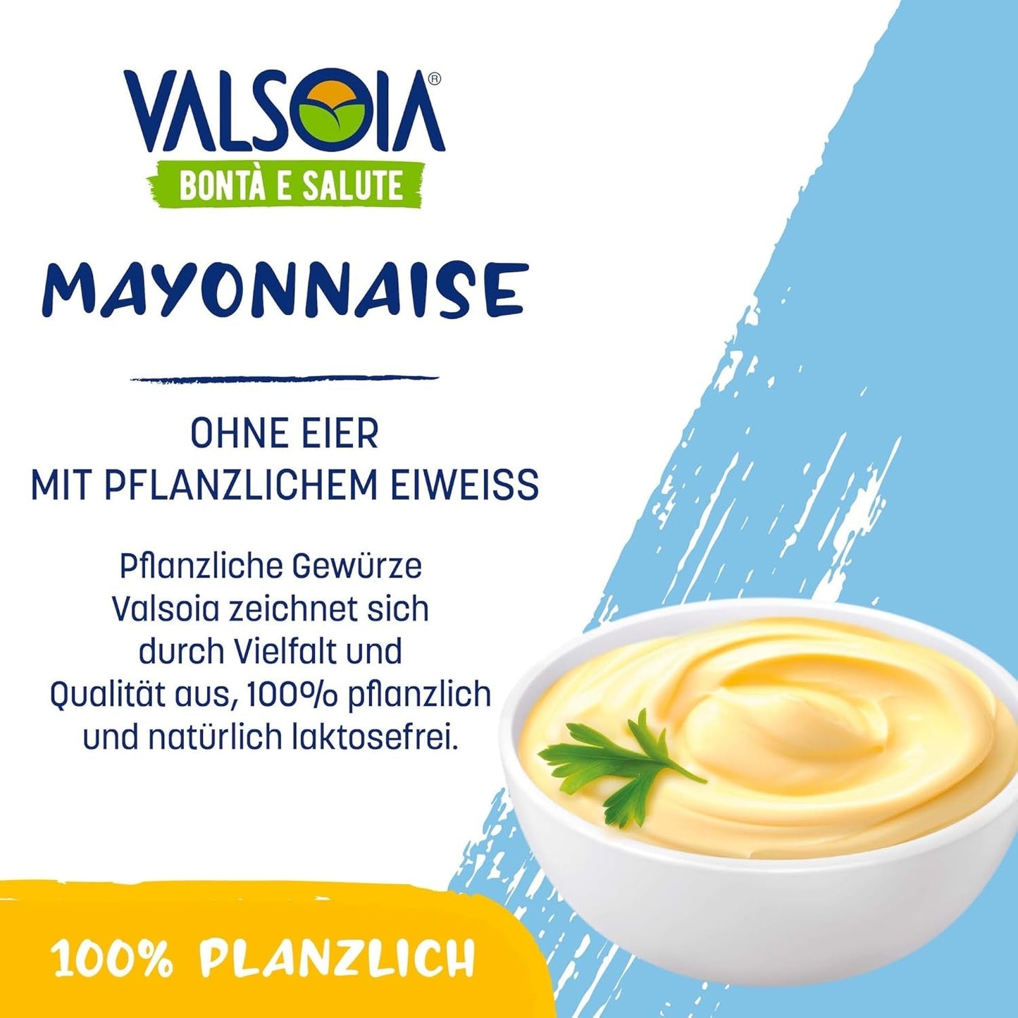 Eivrije plantaardige sojamayonaise, ideaal voor veganisten en vegetariërs, veelzijdig in de keuken, 4 x 150 ml