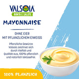 Eivrije plantaardige sojamayonaise, ideaal voor veganisten en vegetariërs, veelzijdig in de keuken, 4 x 150 ml
