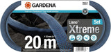 Gardena Liano Xtreme 1/2 inch 20 m set: Extreem robuuste textiel tuinslang met lichtgewicht, weerbestendige PVC binnenslang (18470-20)