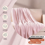 Brentford's flanellen fleece deken, extra zacht, groot, pluizig, warm, slaapkamersprei, eenpersoonsbed, bank, bank, blozen roze - 120 x 150 cm bedden en dekens Beuche den Brentfords-Store