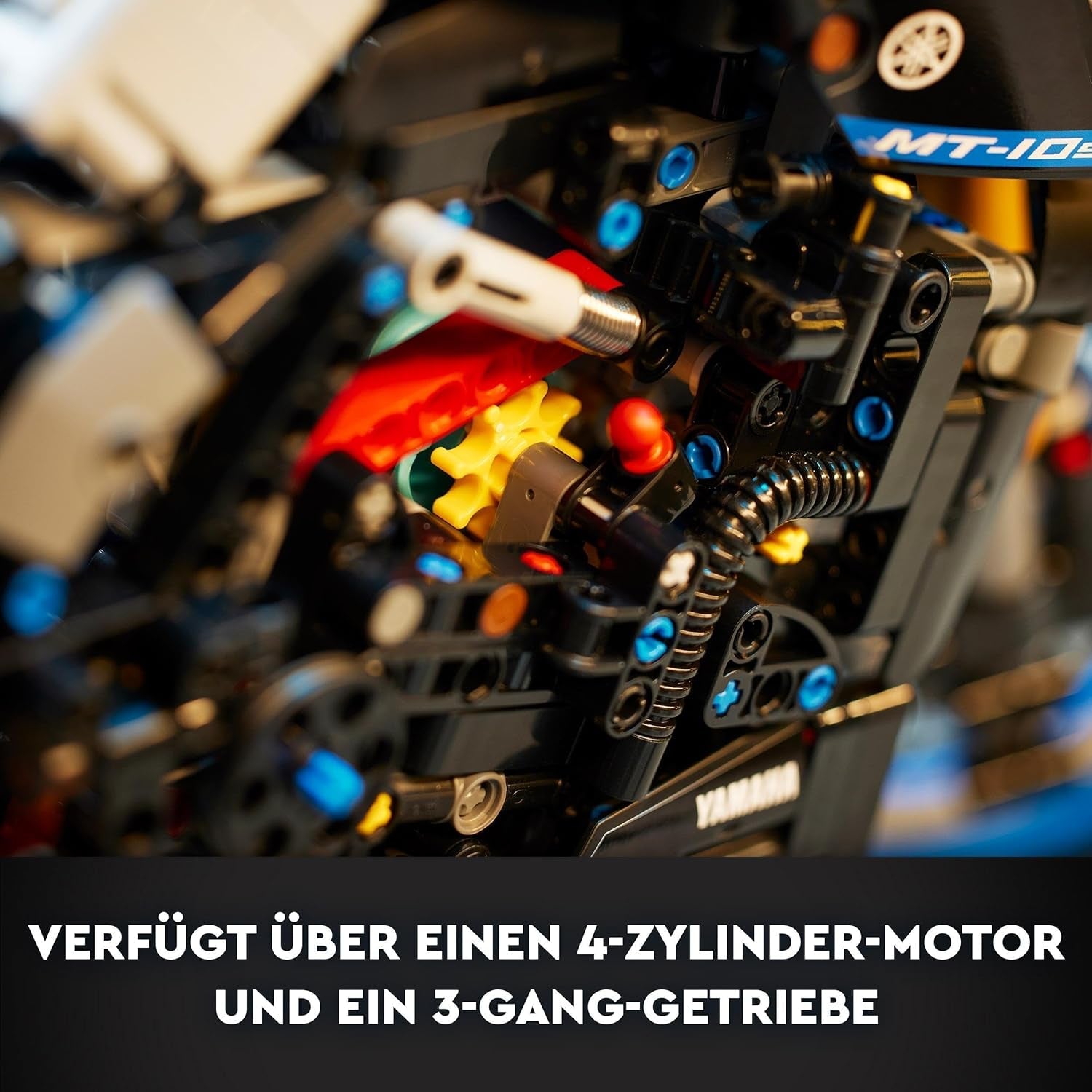 LEGO 42159 Technic Yamaha MT-10 SP motorfietsmodel voor volwassenen, authentiek voertuigmodel met 4 cilindermotor, functionele besturing en AR-app, cadeau voor mannen en vrouwen Bouwpakketten
