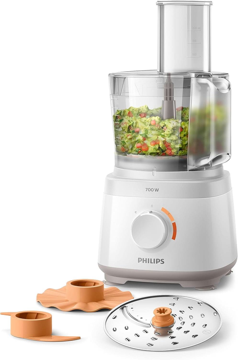 Philips Kompakte Küchenmaschine – 850 W, 31 functies, 2,1 liter water, Powerchop, Edelstahlklinge (HR7530/10) Keuken Naty Shop 700 Watt, 16 functies