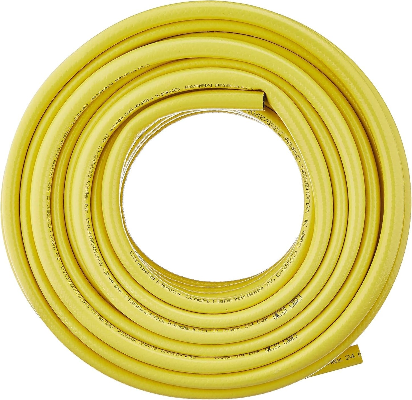 Meister kruisgeweven slang, 12,7 mm (1/2 inch) - lengte 20 m - inclusief fittingen - voor het besproeien van kleine oppervlakken - plet- en slijtvast - UV-bestendig / tuinslang / waterslang / 9926280