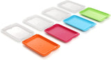 TATAY Fresh Slicer Box Set van 4, BPA-vrij, herbruikbaar, stapelbaar, vaatwasser en MWO, willekeurige kleuren. Afmetingen 17 cm x 3,2 cm x 25,2 cm Naty Shop voedselbewaardozen