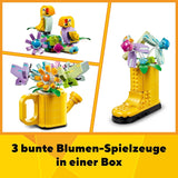LEGO Creator 3In1 bloemensproeierset, kinderkamerdecoratie, bouw een sproeier met een boeket bloemen, rubberen laarzen of 2 speelgoedvogels, creatief cadeau voor meisjes en jongens vanaf 8 jaar 31149 Bouwsets Besuche den LEGO-Store