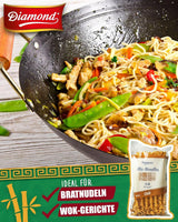 DIAMOND Mie Chili Noodles, tarwenoedels met chilipoeder, eivrij, snel en gemakkelijk, vegetarisch - 1 x 250 g