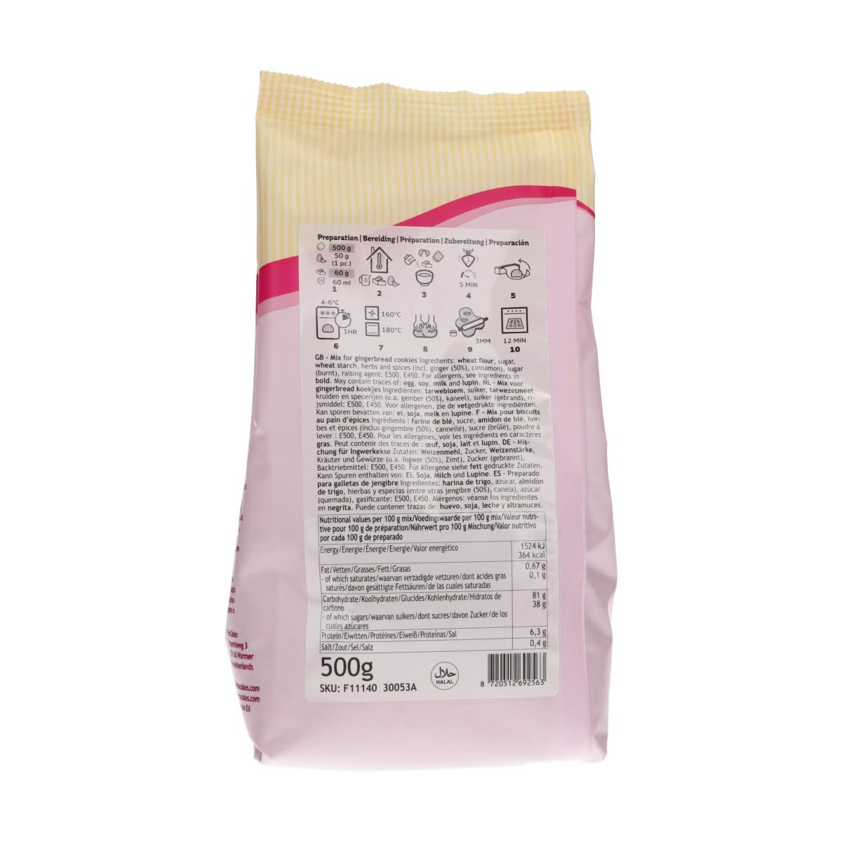 Funcakes Mix Für Lebkuchen 500 G Mix voor bakken en koken Naty Shop