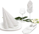Papstar 11682 50 servetten "Royal Collection" 1/4 vouw 40 X 40 cm "Ornamenten", wit