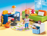 Poppenhuis 70985 Opvouwbaar poppenhuis met handvat, speelgoed voor kinderen vanaf 4 jaar en poppenhuis 70209 Tienerkamer met meisjesfiguur en accessoires, 4+