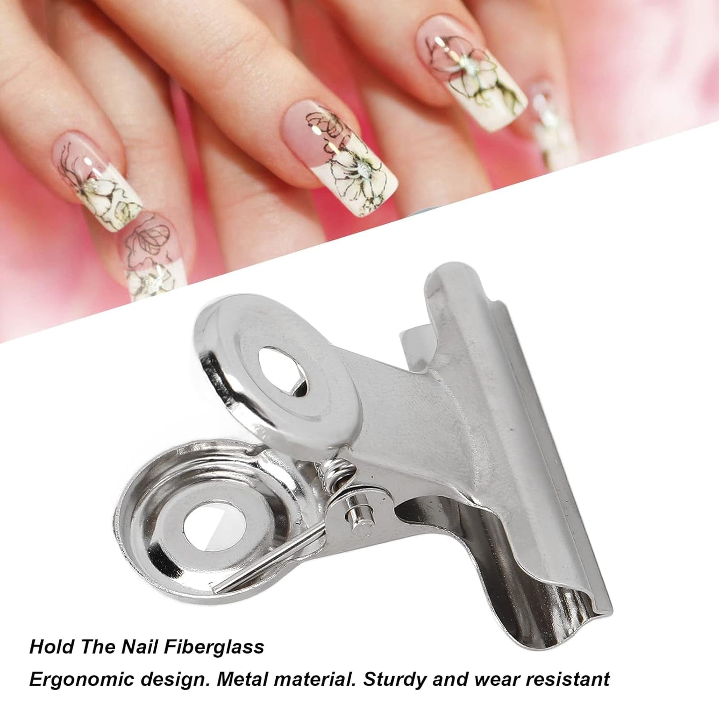 10 stuks nagelclips metalen clip nagelverlengingsclip nail art tool glasvezel fixer nagelkunstaccessoires duurzaam praktische uitrusting thuis doe-het-zelf salon