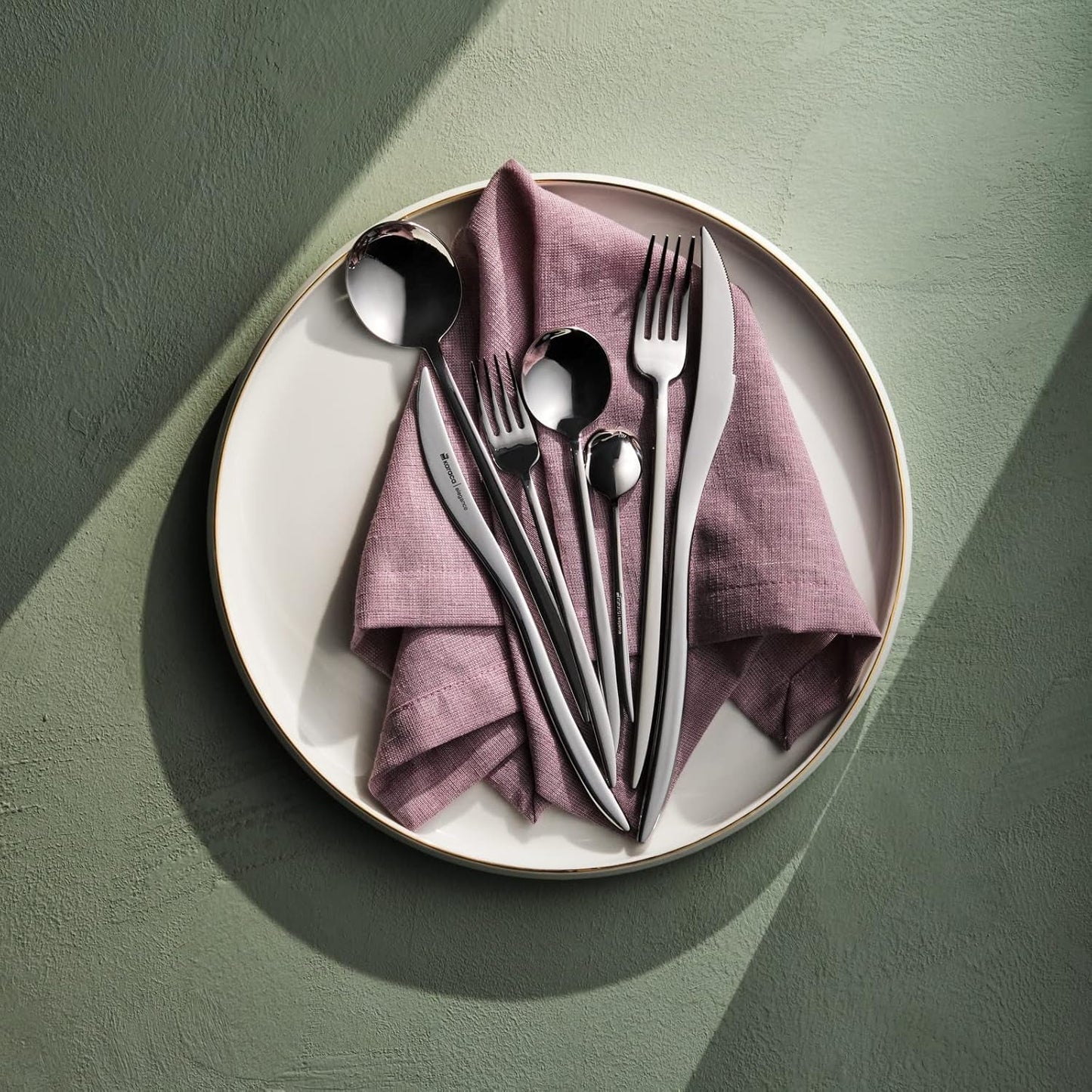 Karaca Amour, set van 84 bestek voor 12 personen Kitchen Naty Shop