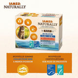 IAMS Natuurlijk natvoer voor katten in saus - Hoogwaardig natvoer met vis voor volwassen katten, Sea Collection, 12 x 85 g
