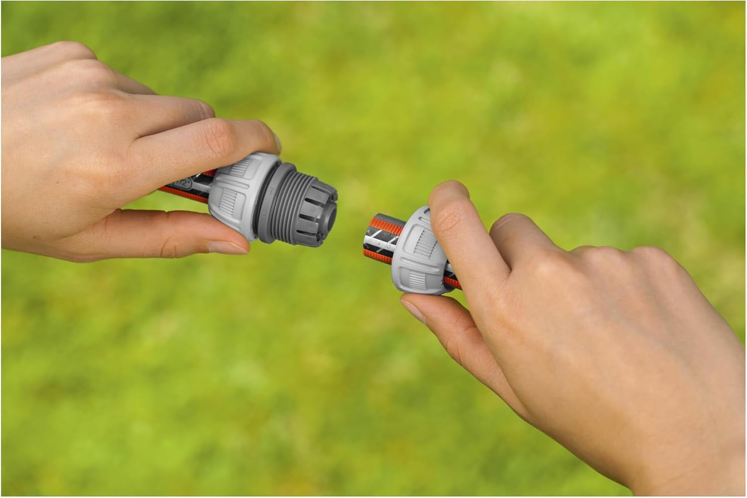 Gardena 13 mm (1/2 inch) en 15 mm (5/8 inch) Reparateur: Snelle en eenvoudige slangreparatie zonder gereedschap, Power Grip, hoge klemkracht, in doos (18232-20)