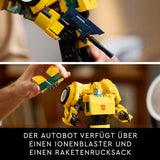 LEGO Icons Transformers Bumblebee, robotactiefiguur voor volwassenen, filmbouwset voor sciencefictionfans, kan worden omgevormd tot een auto, avonturenspeelgoed 10338 Bouwsets Bekijk de LEGO-Store