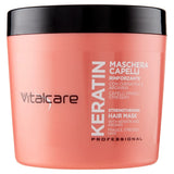 | Keratine - Versterkend haarmasker voor broos en beschadigd haar met keratine en arginine voor sterker en zachter haar 4 x 500 ml Naty Shop Haarmasker