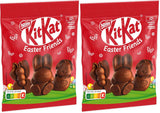 NESTLÉ Easter Friends mini-paasfiguren van melkchocolade met knapperige stukjes, 2 stuks (1 x 65 g)