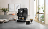 De'Longhi Magnifica S Smart ECAM 230.13.B Volautomatische espressomachine met melkopschuimer voor cappuccino, espresso, koffie en longcoffee, directe keuzeknoppen en draaiknop, 2-kops functie, zwart