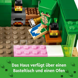 LEGO Minecraft The Turtle Beach House Speelgoedhuis met accessoires voor meisjes en jongens vanaf 8 jaar, set met dieren en personages uit de videogame, cadeau voor gamers 21254 Bouwsets Besuche den LEGO-Store