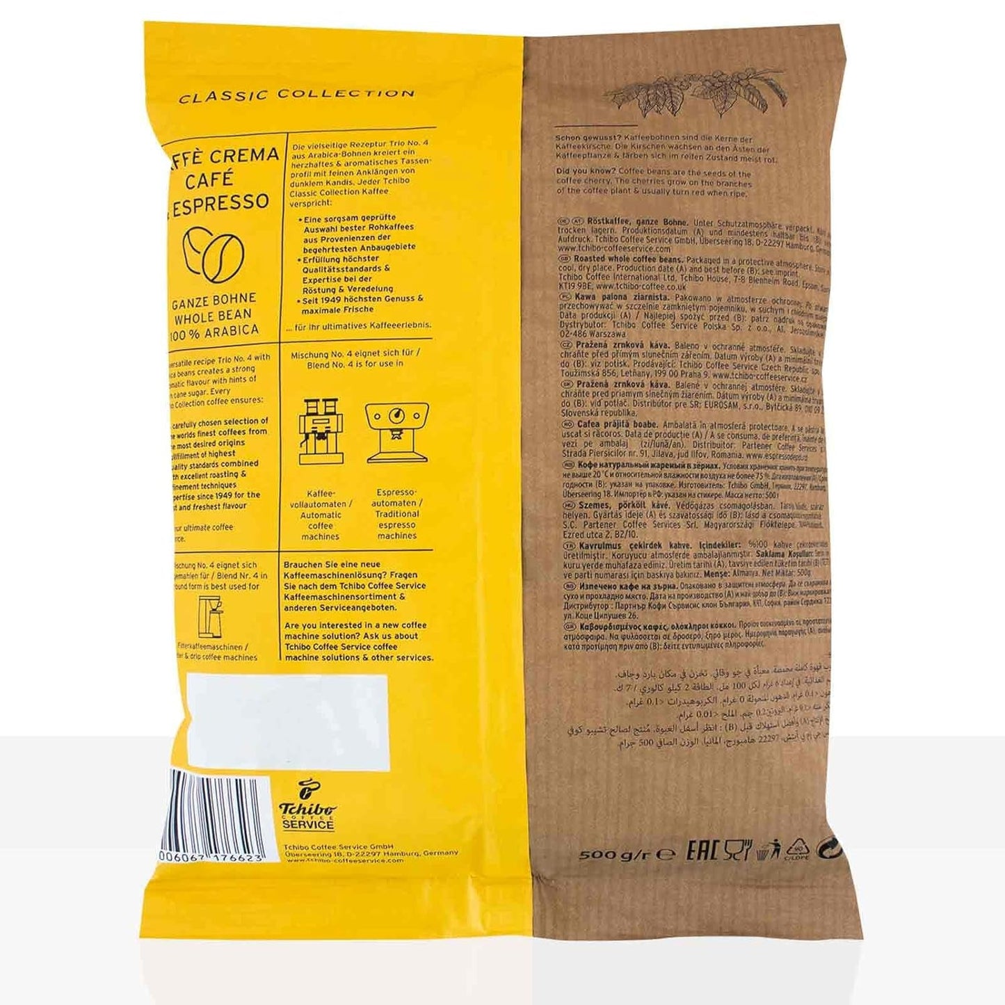 Tchibo Caffe Crema & Espresso Trio 10 koffiebonen x 500g