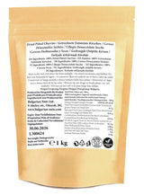 1 kg zongedroogde, ontpitte, natuurlijk zoete kersen - geen toegevoegde suiker, geen additieven, geen bewaarmiddelen. Echte kersen - echte smaak. Naty Shop gedehydrateerde producten