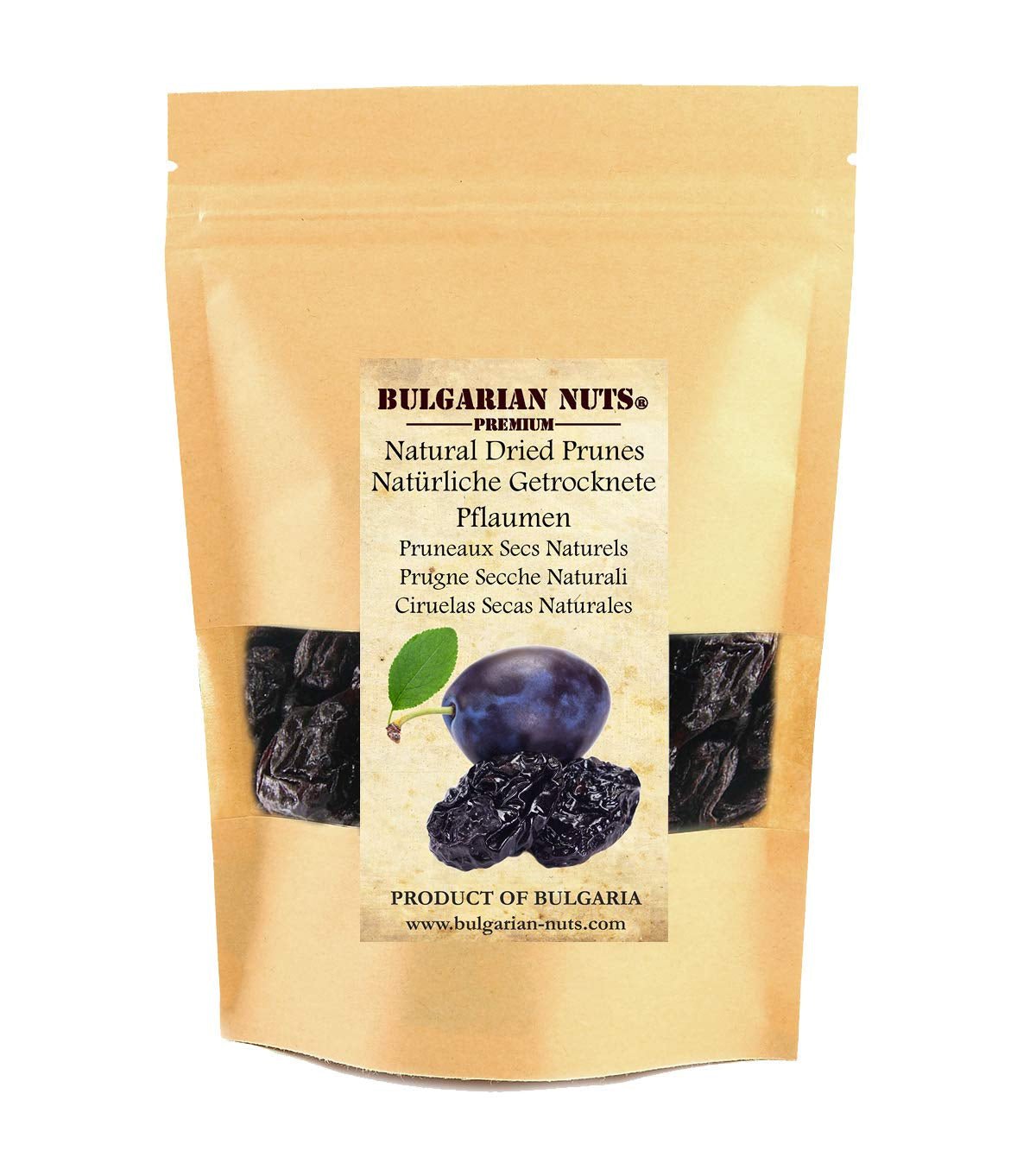 1 kg Natuurlijk gedroogde pruimen, ontpit, geen toevoegingen, geen suiker, geen zoetstoffen, niets kunstmatigs, uit Bulgaarse fruittuinen Gedroogde producten Naty Shop Standaard titel