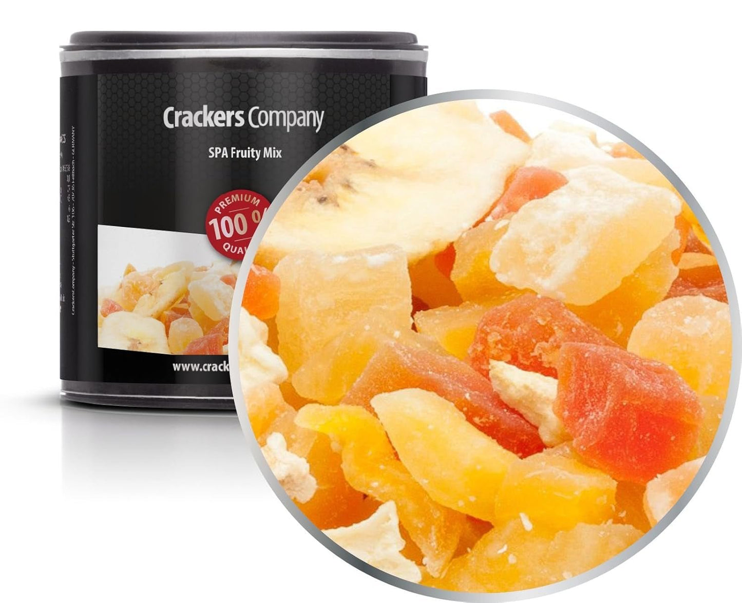 1 x 3 kg Exotische fruitmix Gekonfijte vruchten Stukjes Papaja Mango Watermeloen Ananas Kokosnoot Appel Banaan Vetarm Zoutarm Vegetarisch Glutenvrij Lactosevrij Gedehydrateerde producten Mijn winkel 4 X 80G in kleine membraandoos (320G)