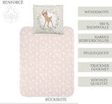 Beddengoed voor meisjes, Bambi, 100% katoen Beddengoed - kinderen Naty Shop
