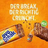 Ovomaltine OVO BREAK Wafel- en Chocoladereep - een knapperige snack met de onmiskenbare smaak van onze populaire Creme Crocante, uiteraard zonder palmolie (4 x 39 g)