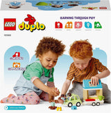 LEGO 10986 DUPLO Thuis op wielen, speelgoedauto met grote stenen, figuren en speelgoedauto voor jongens en meisjes vanaf 2 jaar, ontwikkelt de fijne motoriek Bouwsets Besuche den LEGO-Store