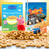 Peppa Pig Honey Loops Cereal, Knusprige Vollkorn Frühstückscerealien Mit Zugesetzten Vitaminen, 1Er-pakket (1 X 375G) Granen Naty Shop