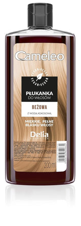 Cameleo - Roze Water Roze Haar Tonic Geen gele tint Semi-permanente haarkleuring - Voor blond en grijs haar - Kleur en verzorging - Vrij van parabenen | 200 ml Haarverf Naty Shop Beige 200 Ml (1 pakje)