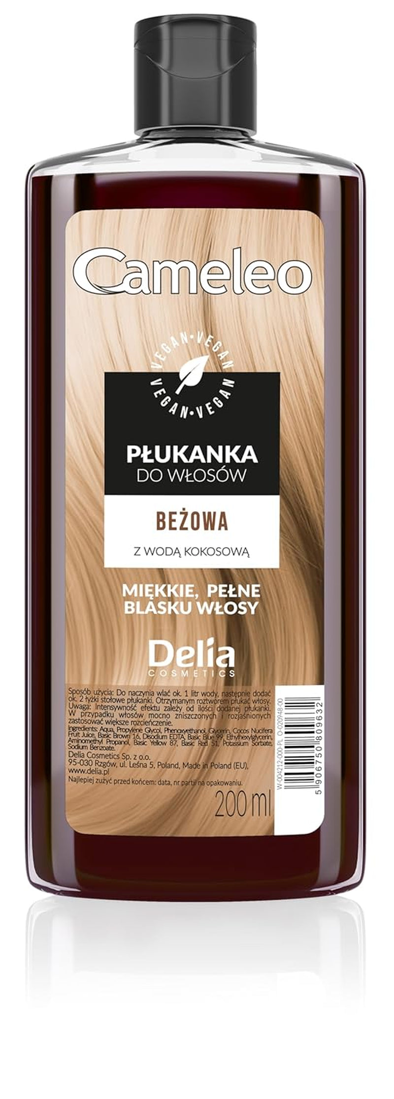 Cameleo - Roze Water Roze Haar Tonic Geen gele tint Semi-permanente haarkleuring - Voor blond en grijs haar - Kleur en verzorging - Vrij van parabenen | 200 ml Haarverf Naty Shop Beige 200 Ml (1 pakje)