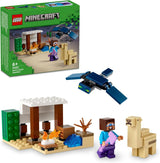LEGO Minecraft Steve's woestijnexpeditie, videogameset voor jongens en meisjes, Steve Biome, huis, figuren en kameelspeelgoed, gamercadeau voor 6 jaar oud 21251 Bouwsets Bekijk de standaardtitel van de LEGO Store