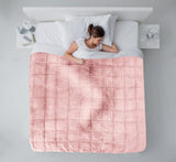 Emma Barclay verzwaarde sherpadeken, 127 x 152 cm, zachtroze Emma Barclay bedden en dekens