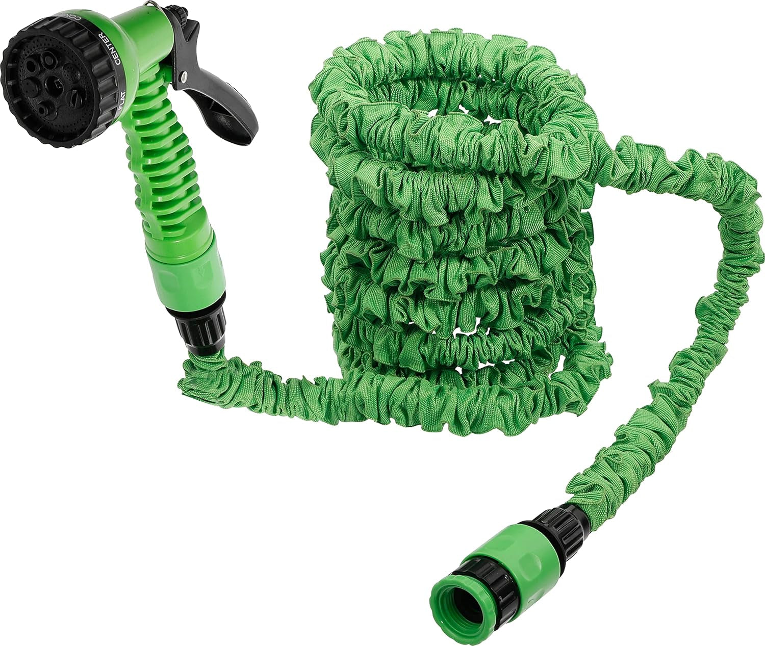 BGS doe-het-zelf 70903 | Waterslang | Textiel | Flexibel | met tuindouche met 7 functies | 3-10 meter