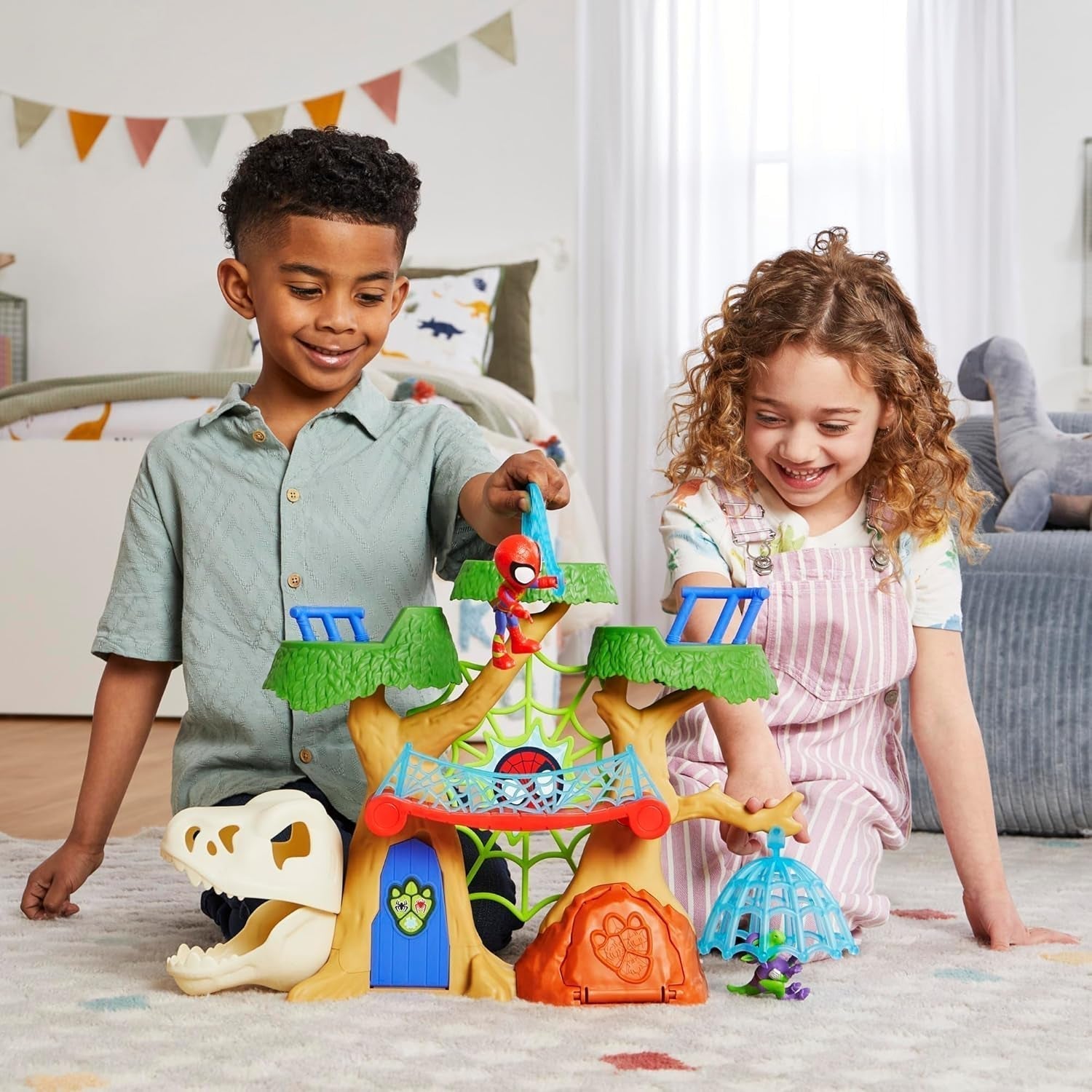 Marvel Spidey en zijn supervrienden Dino Treehouse superheld speelset actiefiguren Naty Shop