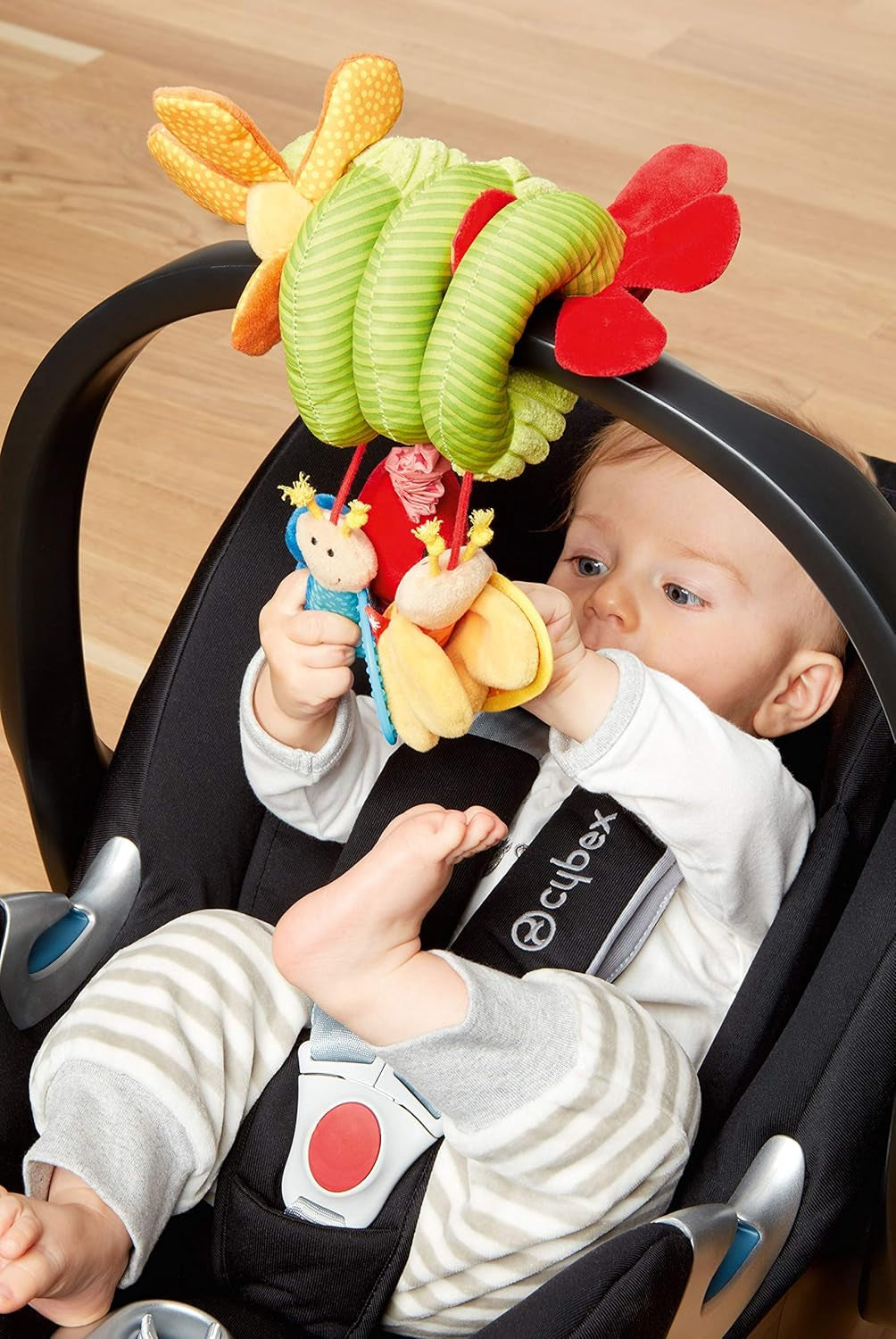 SIGIKID 42249 Actieve spiraalvlinder Baby Activity On Tour meisjesspeelgoed voor kinderen aanbevolen vanaf de geboorte veelkleurig Speelgoed Bebe Naty Shop