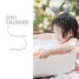 Jean & Len 2 in1, Douchegel en shampoo voor gevoelige kinderen, 200 ml Douche en bad Naty Shop