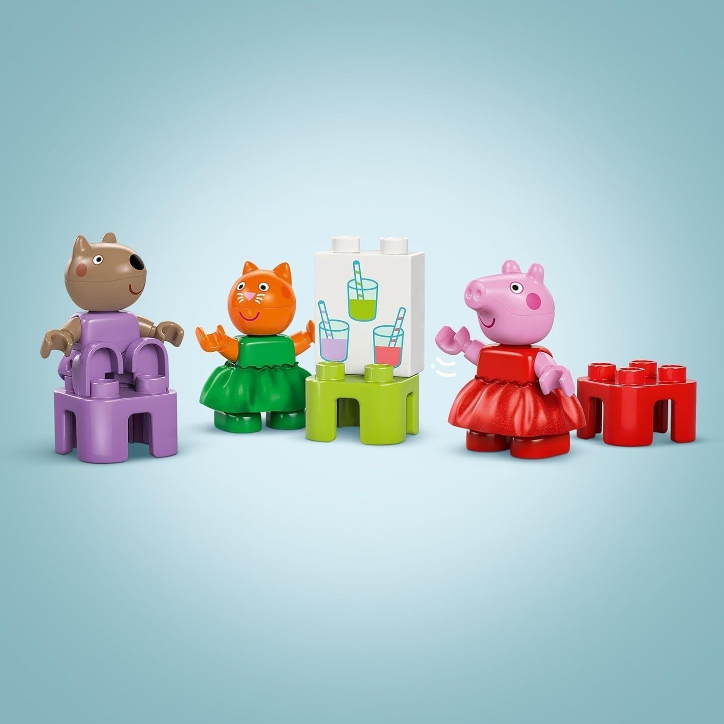 LEGO DUPLO Peppa Wutz Kermis - Kinderspeelgoed en motoriekspeelgoed voor kinderen vanaf 2 jaar - Kleuterspellen met reuzenrad, glijbaan en 3 figuren waaronder Mollie Kitty en Klausi Kläff - Cadeau voor kinderen 10453 Bouwsets Besuche den LEGO-Store