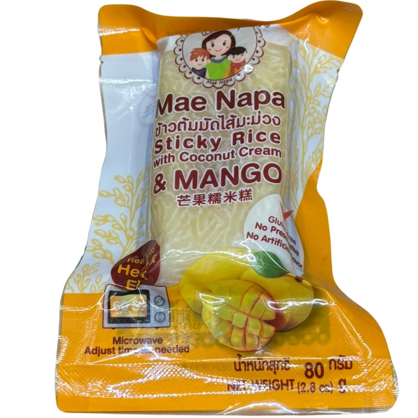 - Kleefrijst met kokos en mango - (1 x 80 g)